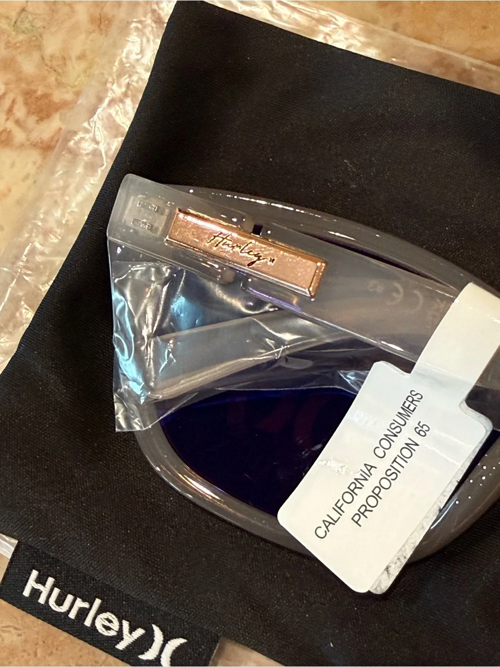 Hurley Allure Polarized Sunglasses | Crystal Gray Frame | Brown Polarized Lenses